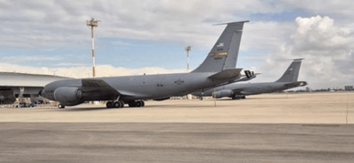 US Air Force refueling planes at Ben Gurion