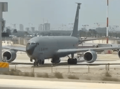 US refueling plane at Ben Gurion