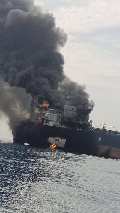 Iran strikes Vessel on Strait of Hormuz