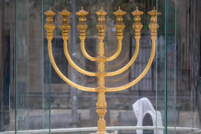 The Temple menorah 