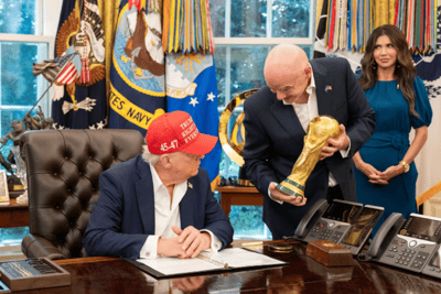 President Trump with Infantino