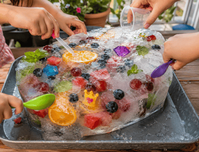 The fun ice activity for children