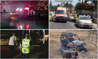 Series of tragic incidents across Israel