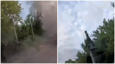 Shooting down a drone