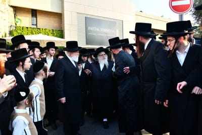 The Rebbe of Klausenburg-Tzanz in Israel