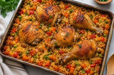 One-Pan Chicken and Rice: A Simple Family Dinner Recipe