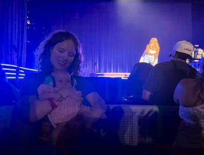 Marissa and her Baby Daughter at a Hilary Duff Concert