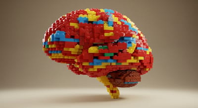 Brain struture made of lego