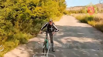 Russian Drone Video Shows Killing of Civilian Cyclist in Eastern Ukraine