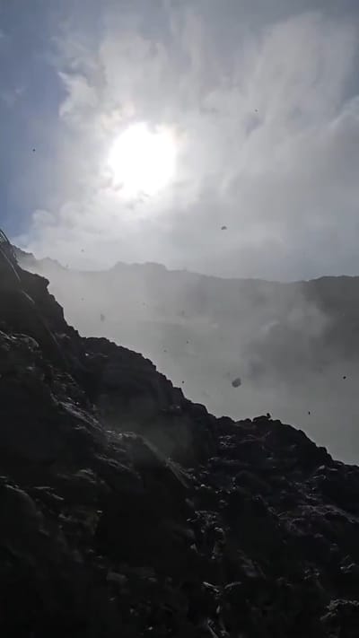 French Climber Survives Massive Rockfall on Mont Blanc's "Corridor of Death" | WATCH
