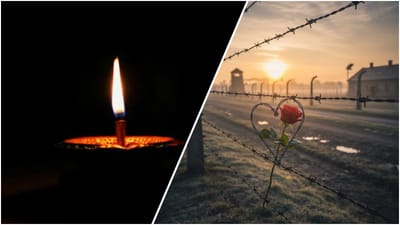 Memorial candle, Buchenwald