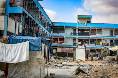 UNRWA building in Gaza
