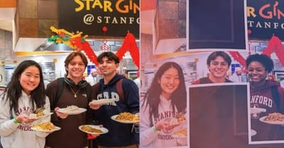 Left: the original photo; right: after AI editing