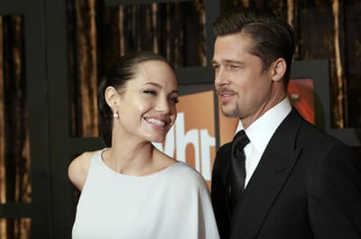 Angelina Jolie and Brad Pitt.