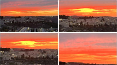 Monday evening's sunset. Photo: submitted