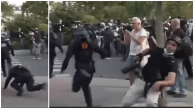 France: Journalist Caught on Camera Tripping Police Officer during Riots