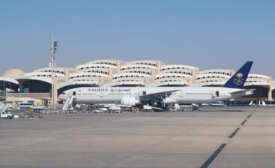 King Khalid International Airport in Riyadh. Illustration