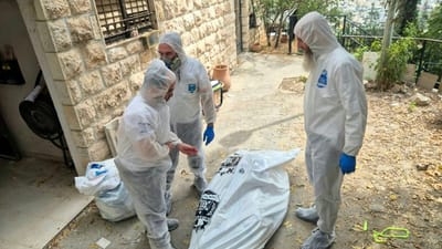 The scene in Jerusalem