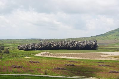 Landmine detonation