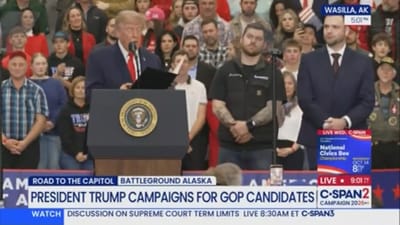 Trump Signs Pardon for Two Diesel Mechanics Live on Stage at Alaska Rally