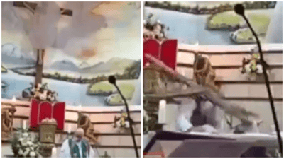 Priest Killed When Massive Cross Falls from Church Wall during Mass