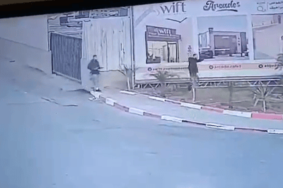 Footage Released of the Moment Two Terrorists Carry Out Attack at Judea Junction checkpoint