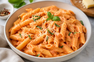 Pink pasta sauce