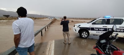 Flash floods in the Arava. Archive