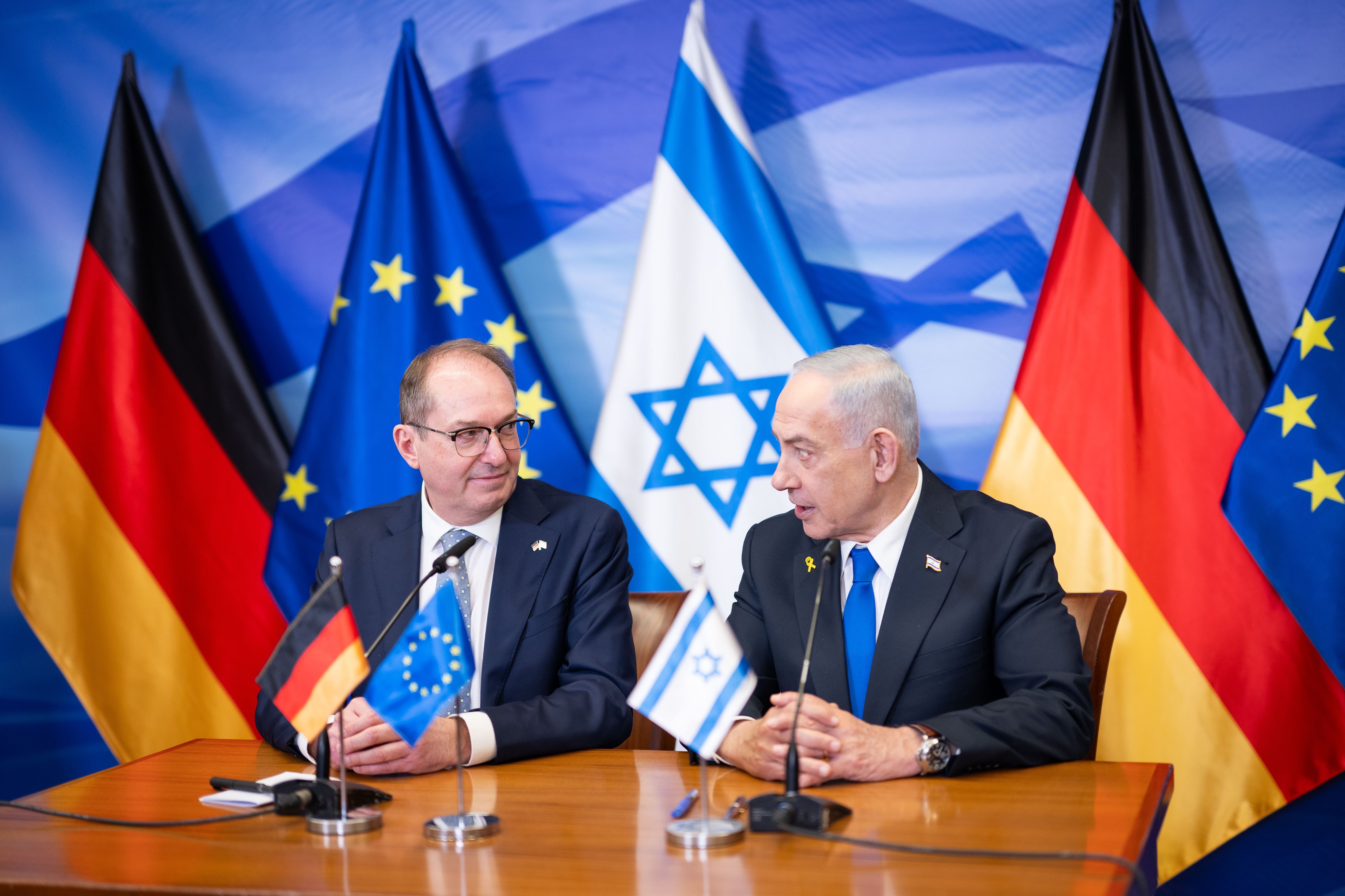 Netanyahu with German FM