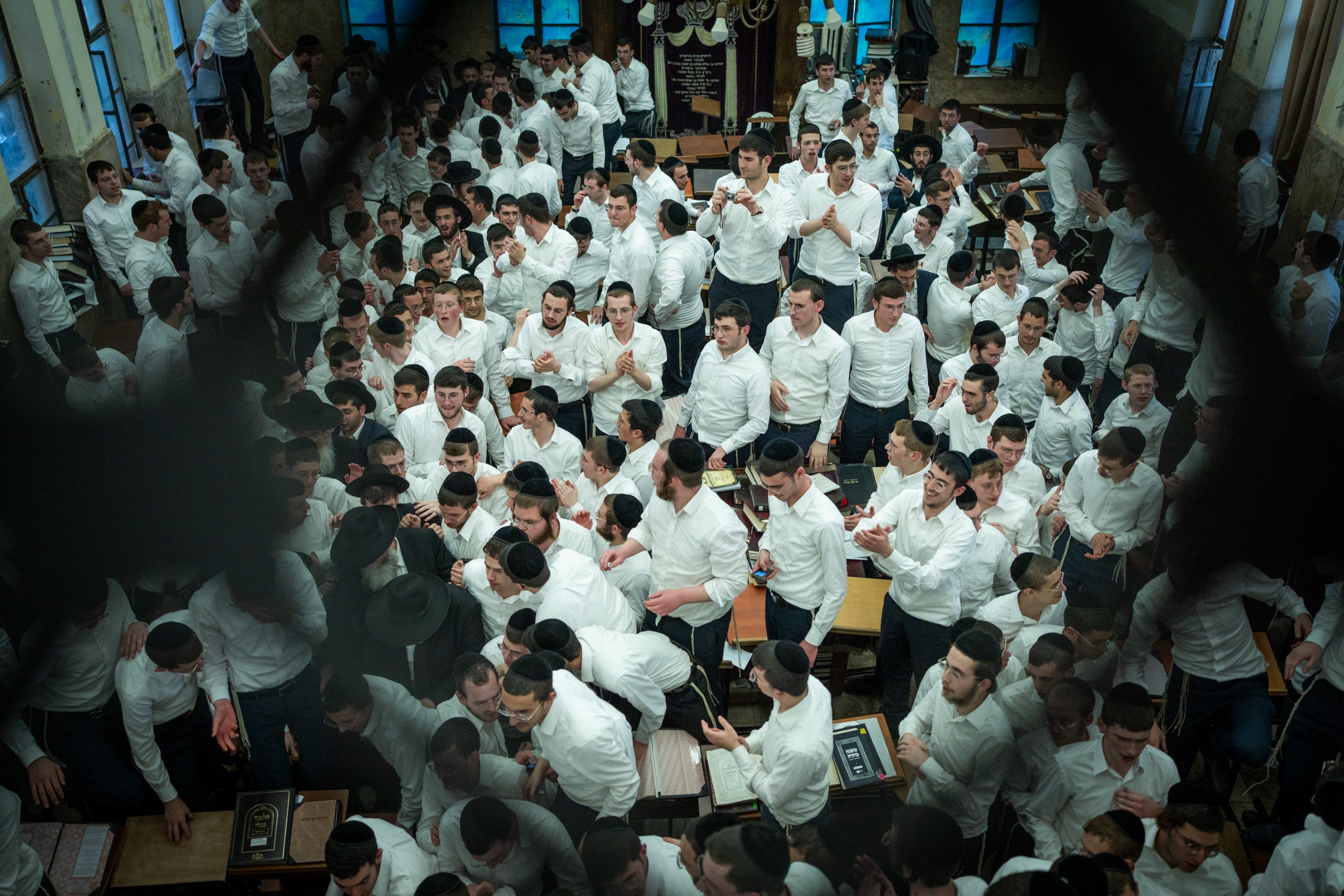 Students at Ponevezh Yeshiva