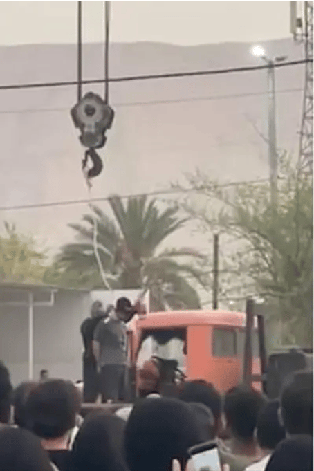 Iram publically hangs 'criminal'