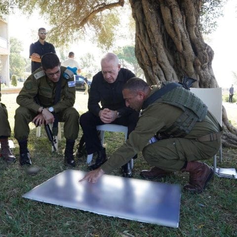 Gallant receives a review at the northern border 