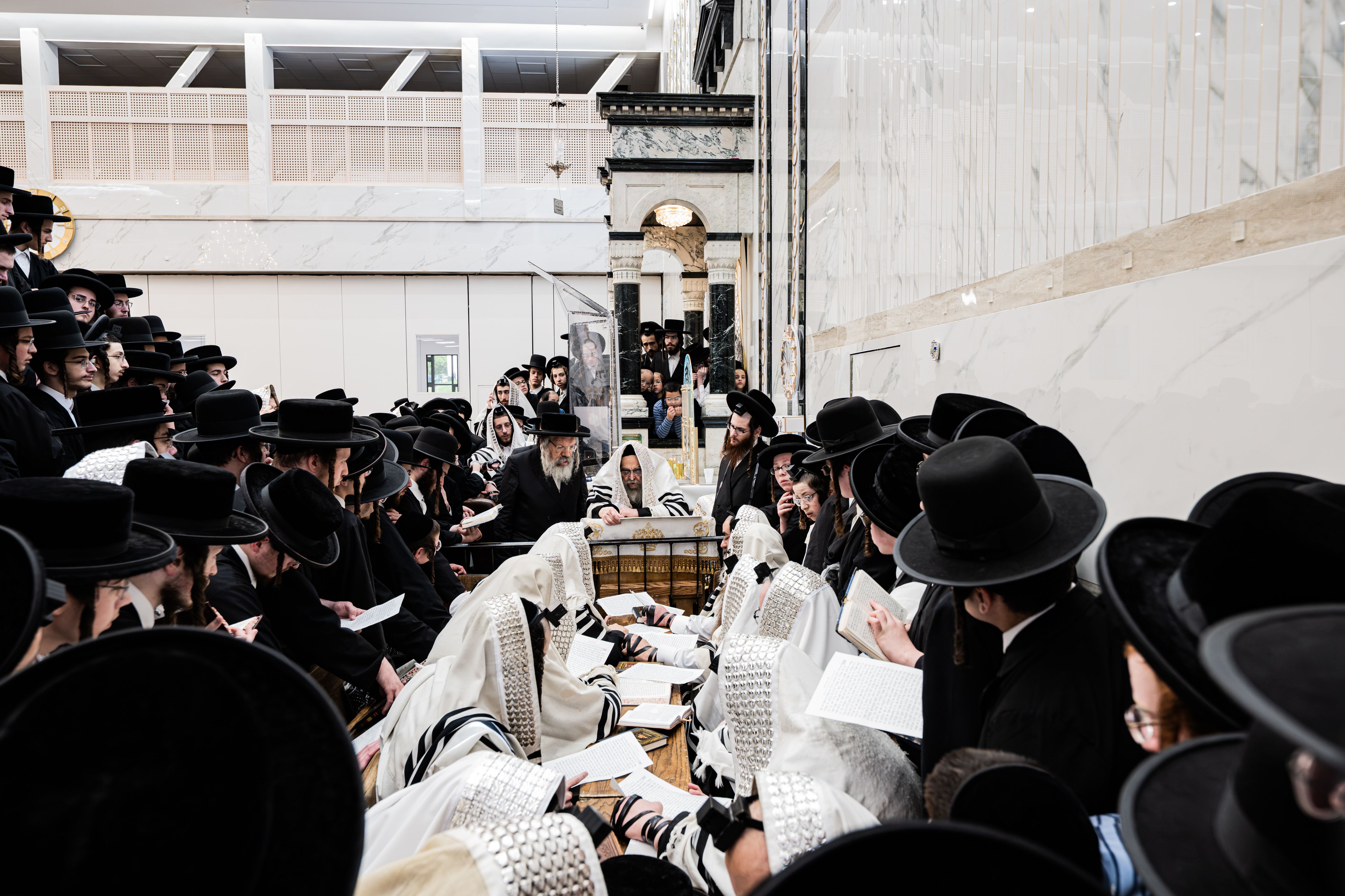 The Satmar Rebbe during Hatarat Nedarim