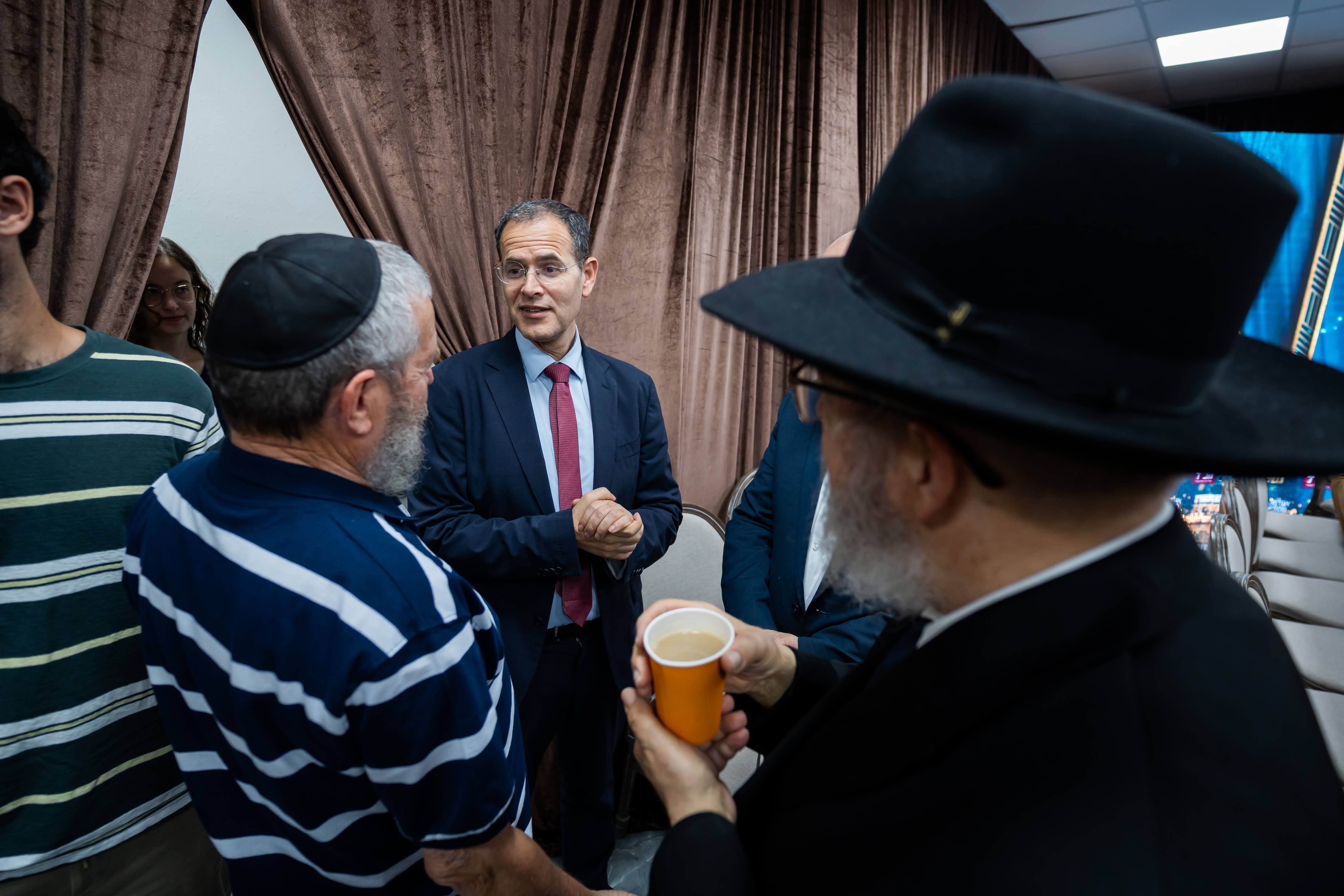The "Making Peace" book launch event at Chabad headquarters