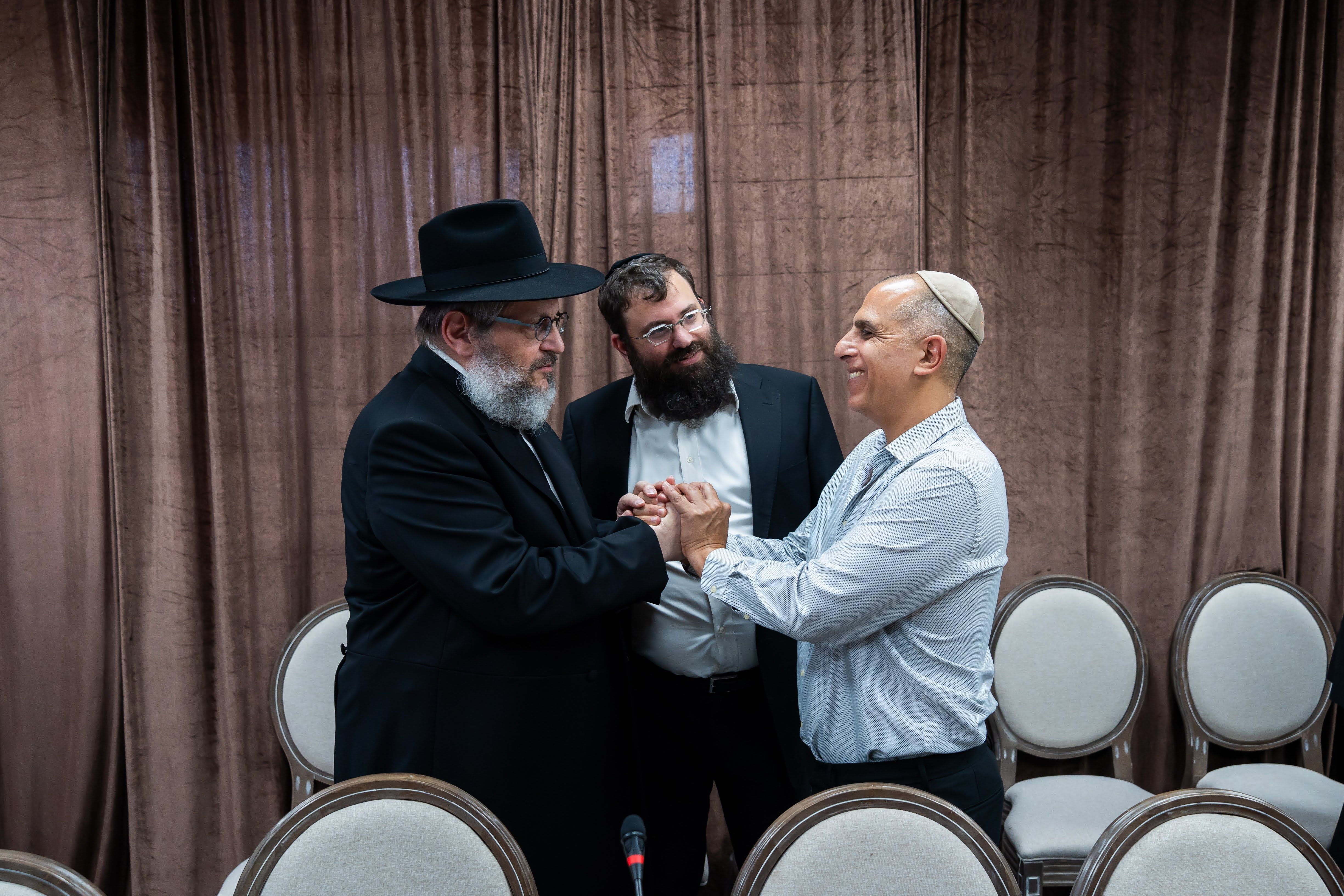 The "Making Peace" book launch event at Chabad headquarters