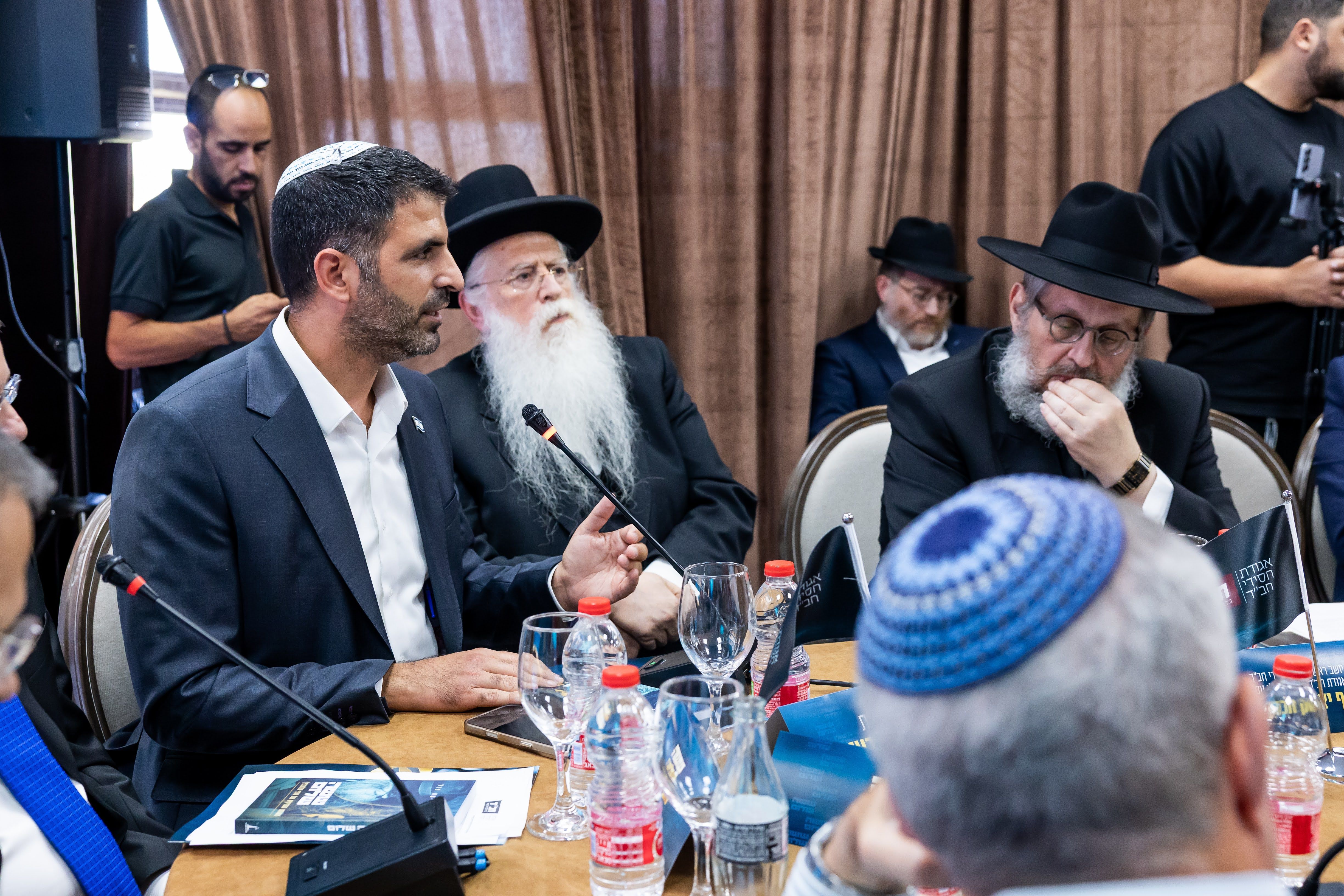 The "Making Peace" book launch event at Chabad headquarters