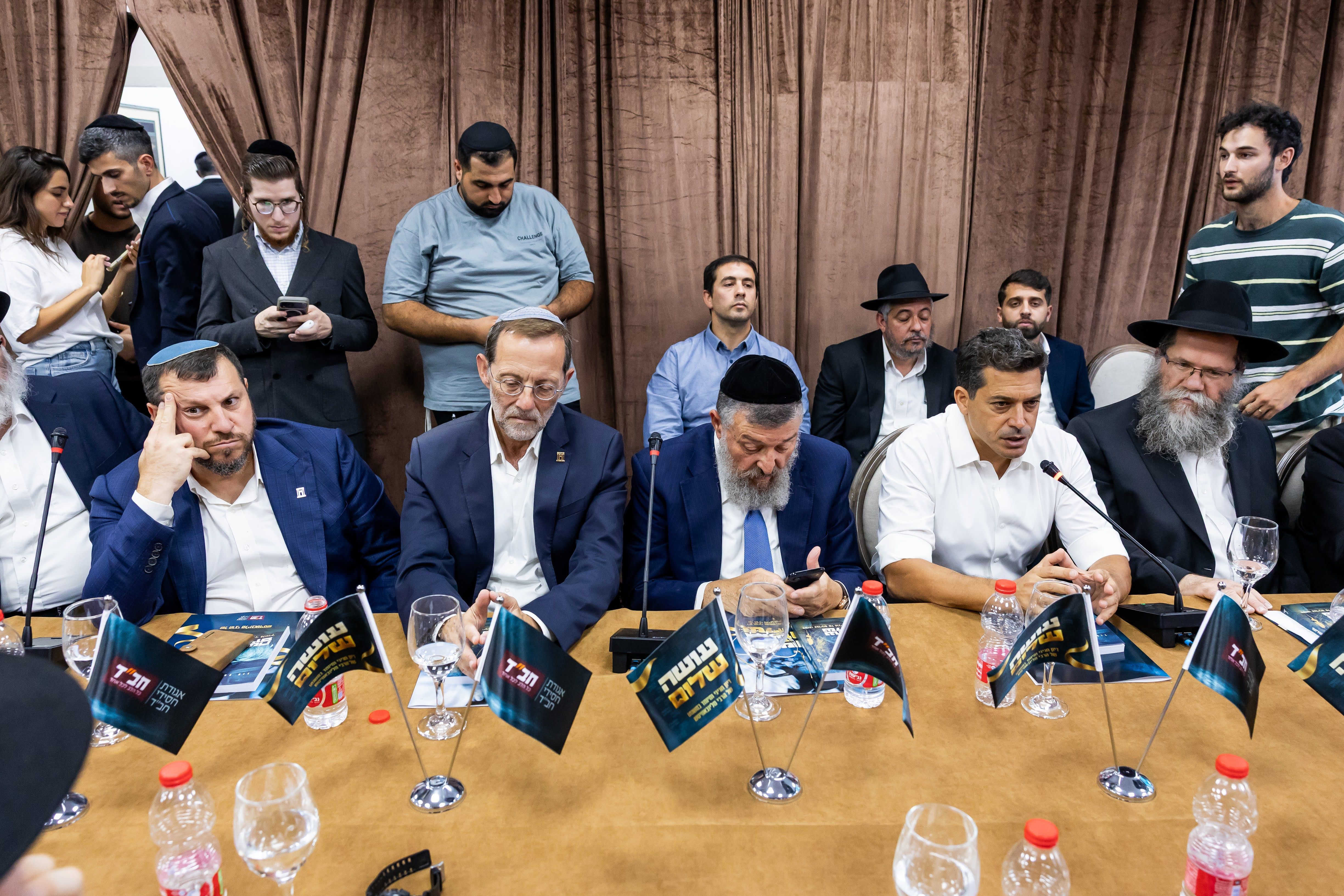 The "Making Peace" book launch event at Chabad headquarters