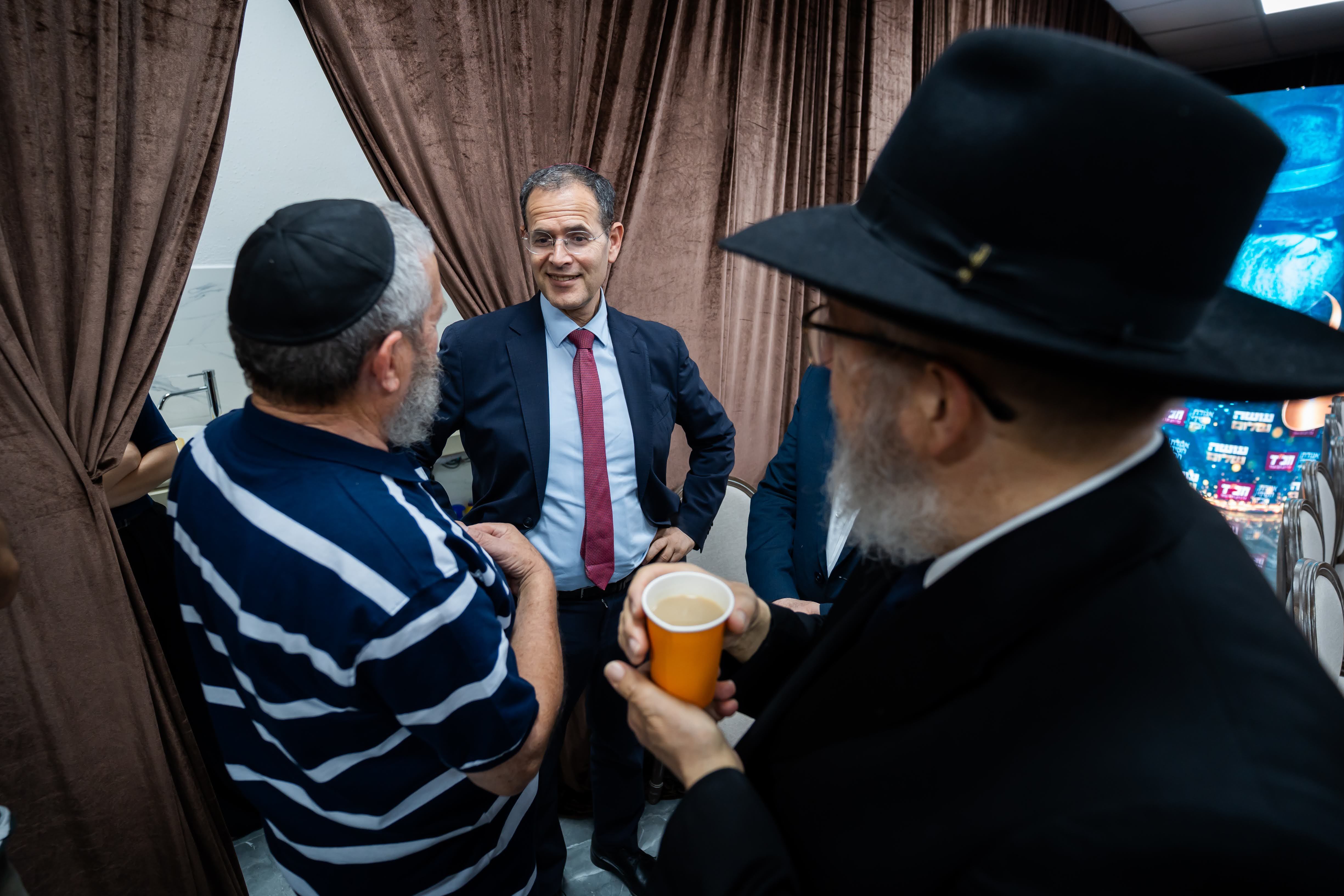 The "Making Peace" book launch event at Chabad headquarters