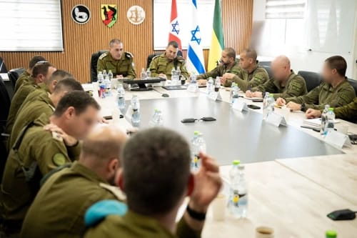 Chief of Staff Zamir at Gaza Division drill