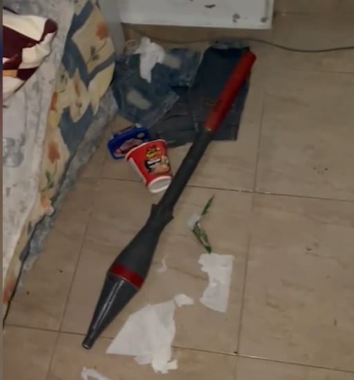 Seized at the scene