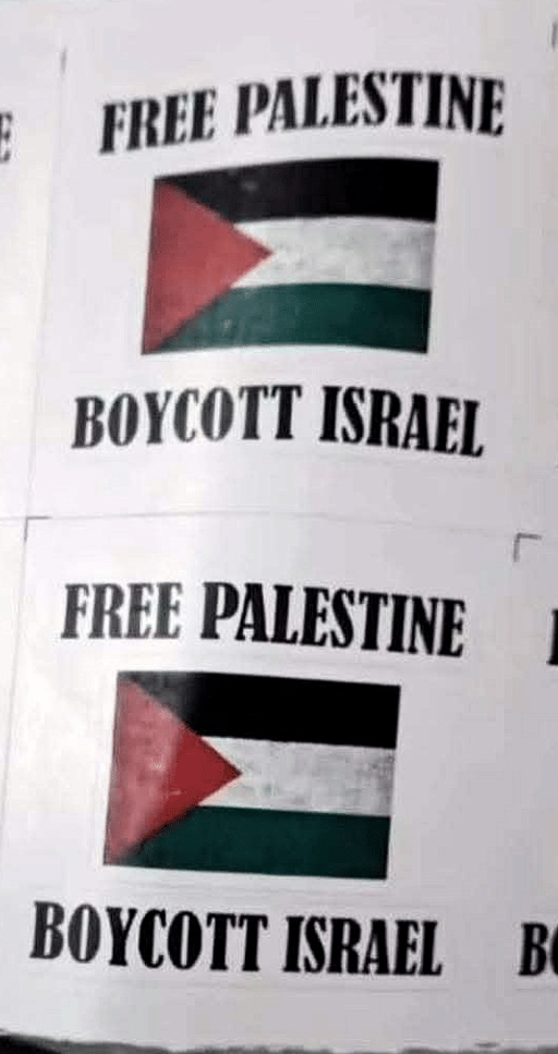 Free Palestine stickers