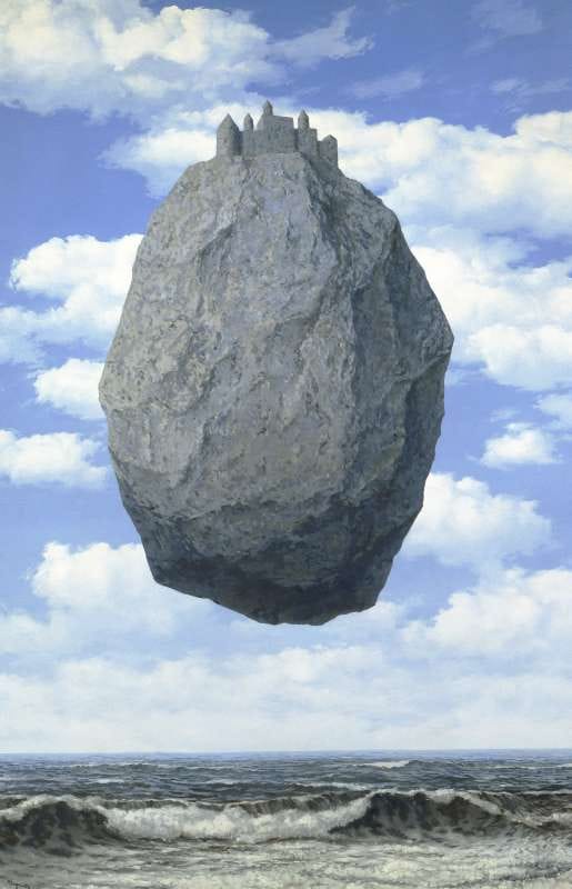 Magritte. Rene. The Castle of the Pyrenees, 1959
