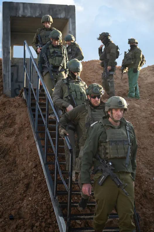 Halevi during situational assessment in Gaza