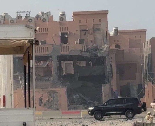 Site of the attempted assassination in Doha