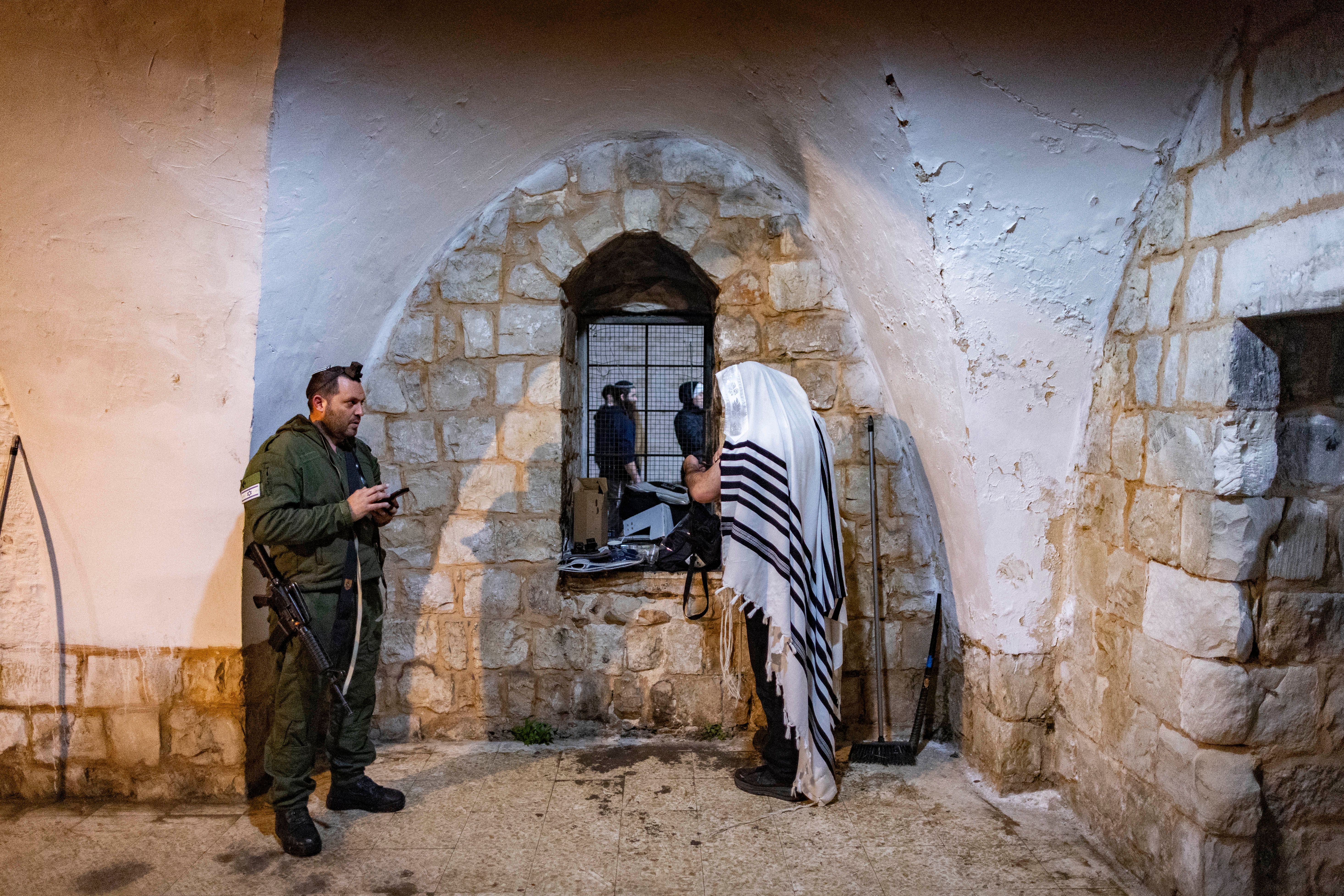 Jews pray at Joseph's Tomb, January 29, 2026