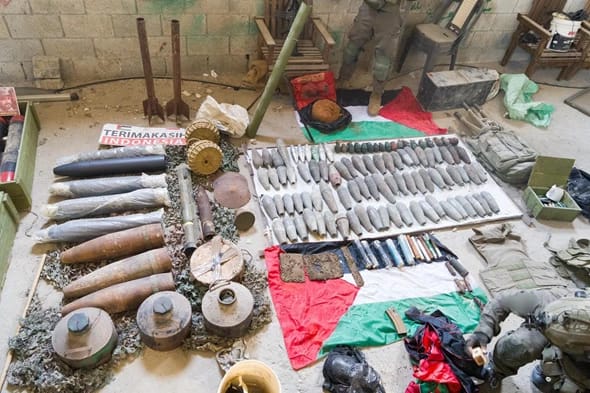 Weapons seized.