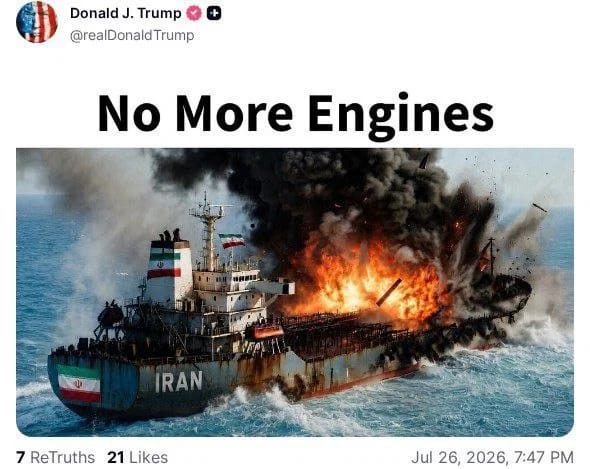 President Donald Trump post on X