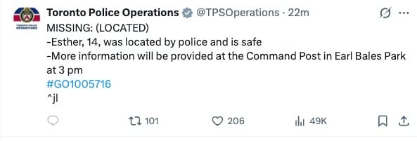 Police update