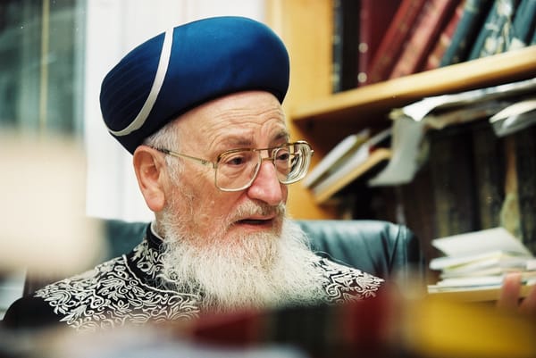 Rabbi Mordechai Eliyahu z"l.