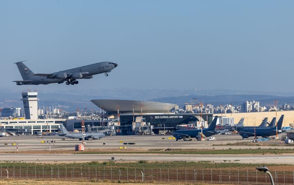 USAF planes at Ben Gurion airport